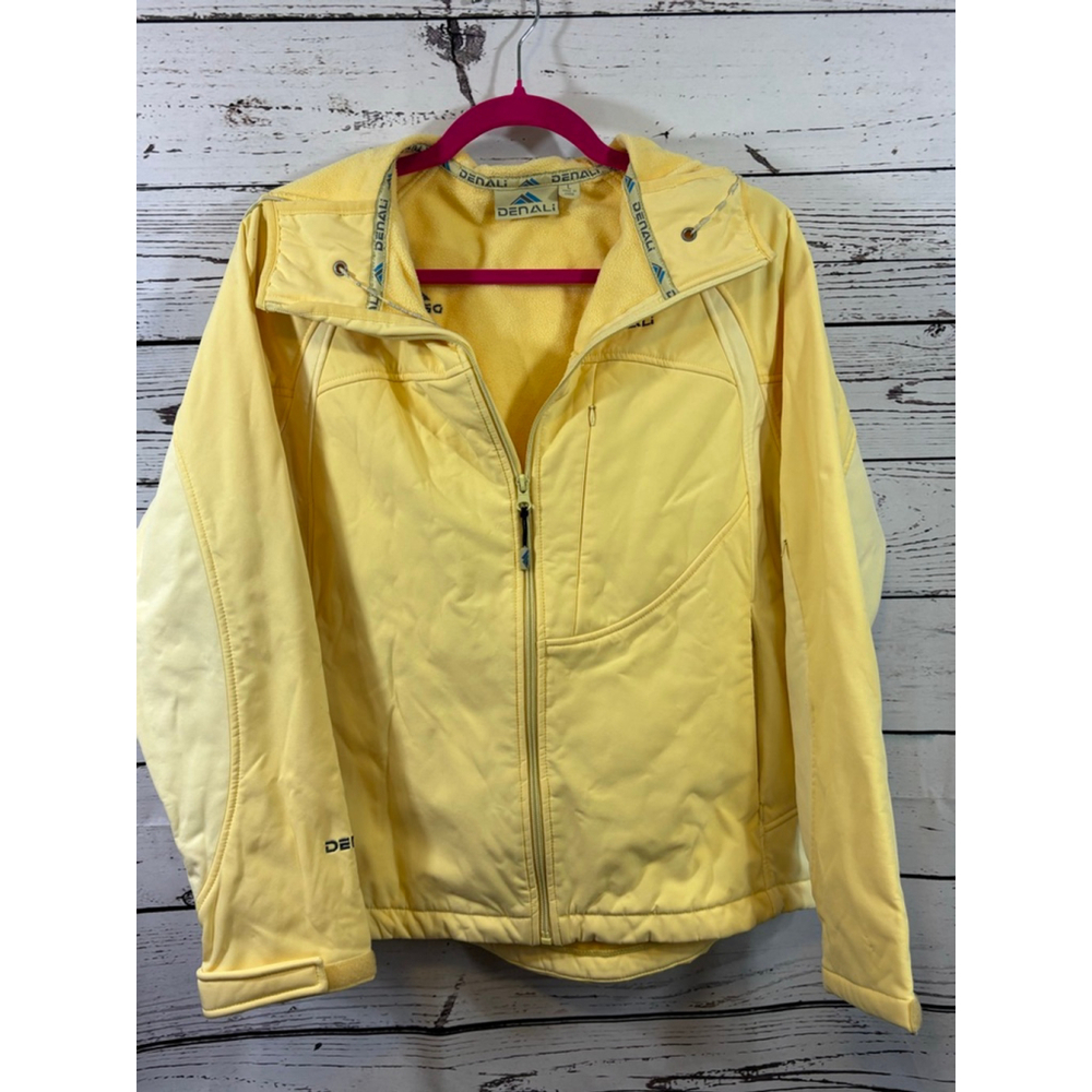 Women's Denali Yellow Full Zip Fleece Lined Jacket Size L